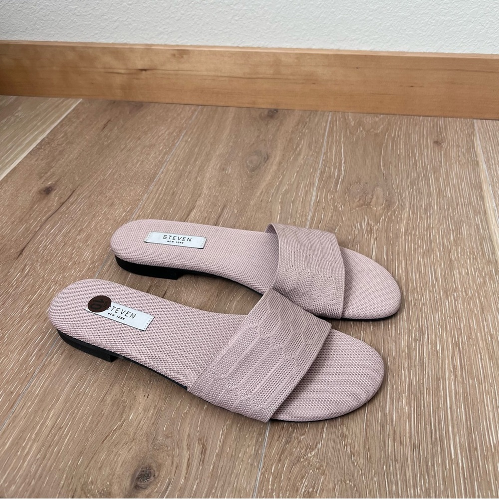STEVEN NEW YORK Seala Slide Sandal In Blush Size 10M